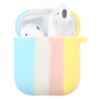 Силіконовий футляр Colorfull для навушників AirPods 1/2 (Блакитний / Жовтий) - купити в SmartEra.ua