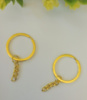Основа для брелка. Размер 30мм. Цвет лимонное золото. цена указана за 1 шт