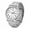 Чоловічий годинник Casio MTP-V006D-7B з білим циферблатом та металевим браслетом
