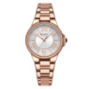 Жіночий наручний годинник Curren 9091 Rose Gold-White у класичному стилі з металевим браслетом