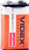 Батарейка VIDEX 9V 6F22 (крона)