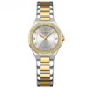 Жіночий годинник Curren 9100 Silver-Gold-White з нержавіючої сталі, комбінований браслет