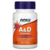 Вітамін А і Д, A & D, Essential Nutrition, Now Foods, 10,000 / 400 МО, 100 желатинових капсул