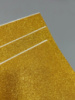 Фоамиран глиттерный с клеевой. Размер 20×30см. Цвет - золотой