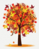 Картина за номерами «Осіннє дерево» 40х50см