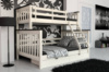 Двухъярусная детская кровать Mebigrand Скандинавия Айвори + Венге 140-90х200 см с ящиками (DMBG-2252)