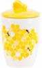 Керамическая банка-медовница «Sweet Honey» 550мл, белая с желтым