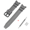 Ремінець для годинника Casio SGW-100 Gray BK полімерний сірий (1051-1059)