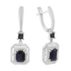 Серебряные серьги CatalogSilver с натуральным сапфиром 2.922ct (2194774)