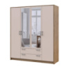 Шкаф для одежды Doros Ронди с зеркалом Дуб Артизан/Кашемир 4ДСП 160х52х195 DRS-011674 (80737827)