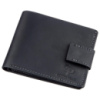 Тонке шкіряне портмоне унісекс 711219 Чорне