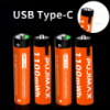 Акумулятор Li-Ion AAA 1.5V 1100mWh Type-C USB Pujimax 4 шт
