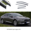 Дефлектори вікон Opel Insignia 2017- П/К скотч «FLY» (нерж. сталь 3D) BOPIS1723-W/S (39-40)