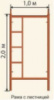 Леса строительные рамного типа (рама с лестницей)