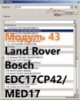 Модуль 43 загрузчика прошивок PCMflash - Land Rover Bosch EDC17СP42/MED17