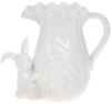 Кувшин керамический «Умный Кролик» 1450мл с фигуркой кролика, керамика, белый