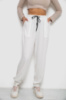 Штани жіночі катонові, колір білий, 244RLE-075