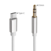 USB Type C до 3,5 мм роз'єм AUX кабель DAC Type-C аудіокабель для автомобільних динаміків навушників  допоміжний адаптер кабель