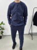 Стильний чоловічий спортивний костюм (синій)