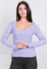 Жіночий ліловий топ із довгим рукавом