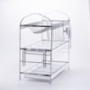 Сушилка кухонная из хромированной стали трёхъярусная с поддонами и держателями HP-46-12
