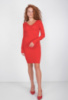 Жіноча червона трикотажна сукня
