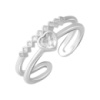 Серебряное кольцо CatalogSilver с фианитами, вес изделия 2,1 гр (2082170) adjustable размер