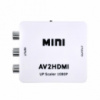 Конвертер-переходник из AV в HDMI (AV2HDMI) белый