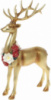 Декоративная статуэтка «Олень с ожерельем из цветов» 35см, золото