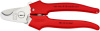 Ножиці для різання кабелів, діаметр 10мм / 24мм², 165мм KNIPEX 95 05 165, хромовані