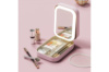 Багатофункціональний косметичний бокс для макіяжу з LED дзеркалом (720) (рожевий)