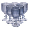 Набор рюмок на ножке 6 шт стеклянные рюмки для водки, ликера 50 (мл) набор рюмки подарочные Голубой HP7111BL