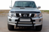 Кенгурятник QT007 Black (нерж) для Nissan Patrol Y61 1997-2011 гг