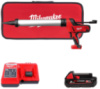 Пістолет для герметиків акумуляторний MILWAUKEE, C18 PCG/600A-201В, 600мл (заряд.пристрій М12-18 С, 1 акумулятор М18 В2 2Аг, алю