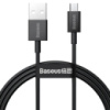 Кабель зарядки для телефону, планшета Baseus Superior Series Fast Charging MicroUSB Cable 2A (1m) (CAMYS) Чорний - купити в SmartEra.ua