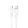 Кабель Wibrand Boa 60W PVC charging data cable C to C 1m White (WI.DC/BO1W-CC)