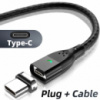 Магнитный USB кабель FONKEN (2 м) для быстрой зарядки и передачи данных телефона.
