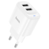 СЗУ 110-240V HOCO C141A 2xUSB, 10.5W, White, Box