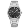 Чоловічий наручний годинник Curren 8439 Silver-Black зі сталевим браслетом та мінеральним склом