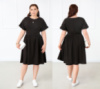 Жіноче плаття міді «Валенсія» оптом | Батал | Розпродаж моделі Чорний, 52