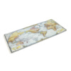 Коврик 300*700 тканевой Карта мира с боковой прошивкой, толщина 3 мм, цвет Gray-yellow, Пакет