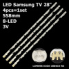 LED підсвітка Samsung TV 28« 558mm LUMENS D2GE-280SC0-R3 2013SVS28H BN96-25298A D2GE-280SC0-R2 1шт.