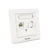Розетка Panasonic Karre Plus 55 компьютерная RJ45 CAT6e, белая