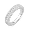 Серебряное кольцо CatalogSilver с фианитами, вес изделия 4,13 гр (2094470) 18 размер