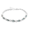 Серебряный браслет CatalogSilver с топазом Лондон Блю 2.835ct, вес изделия 8,52 гр (2166702) 1720 размер