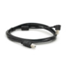 Кабель USB 2.0 RITAR AM/BM, 2.0m, угловой 90°, черный