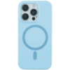 DM Чохол Silicone Case Thin Circle with MagSafe для iPhone 15 Pro Max Sapphire Blue