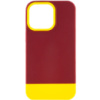 Чохол Apple iPhone 13 Pro Max - TPU+PC Bichromatic (Brown burgundy / Yellow) - купити в SmartEra.ua