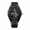 Чоловічий механічний годинник Awarder 026 Octagon All Black з автопідзаводом та сталевим браслетом