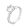 Серебряное кольцо CatalogSilver с фианитами, вес изделия 3,88 гр (2152736) 18 размер